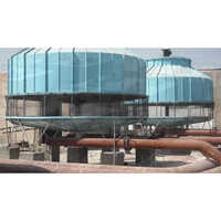 Frp Square Cooling Tower - 100 Tr Refrigeration Capacity , Vibrant Blue Color , Durable Frp Material , Electric Power Supply , 1-year Warranty