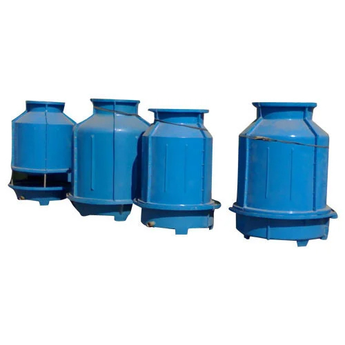 Blue Cooling Tower