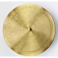 Pure Brass Mandala Etching Design Spice Box with 7 bowls spoon and knobe