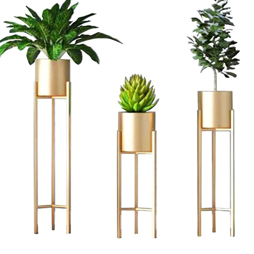 Metal Indoor Planter set