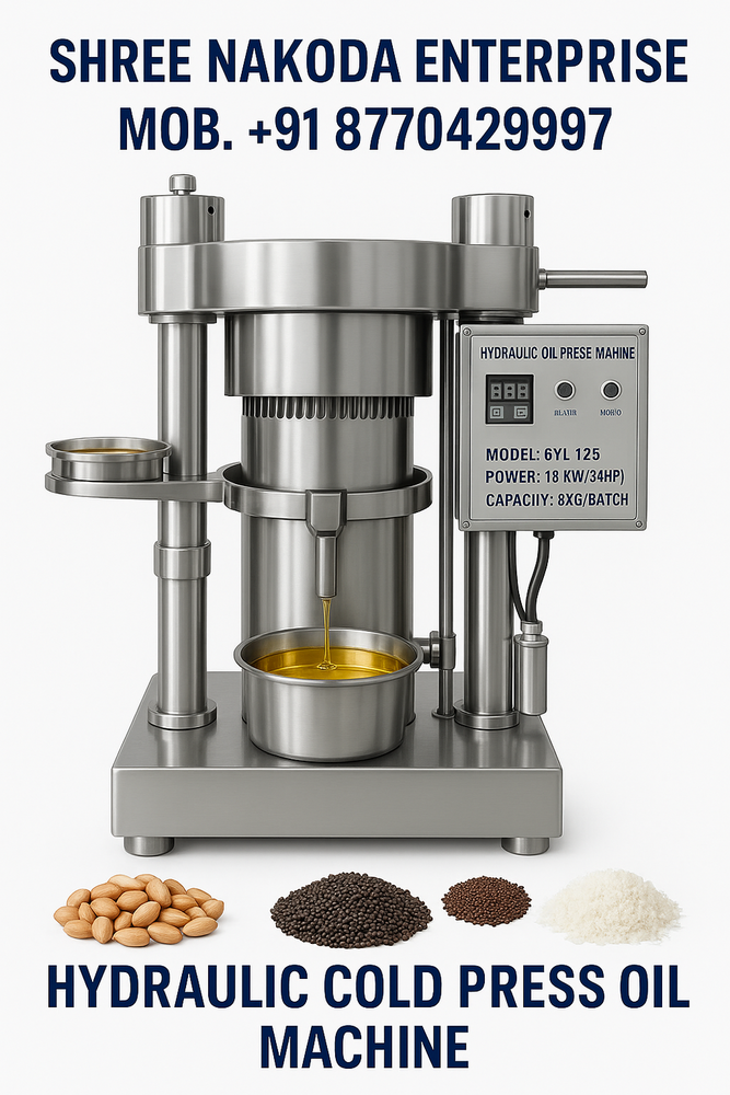 COCOA BEANS HYDRAULIC COLD OIL PRESS MACHINE