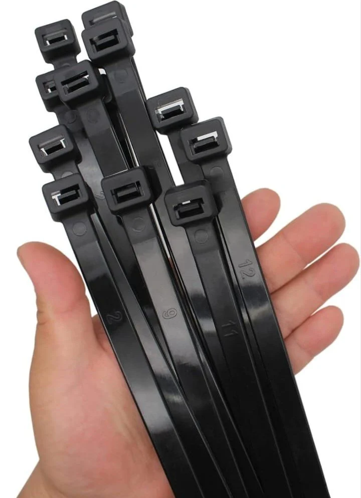 550x7.6mm Black Cable Tie - Application: For Bundling Wires