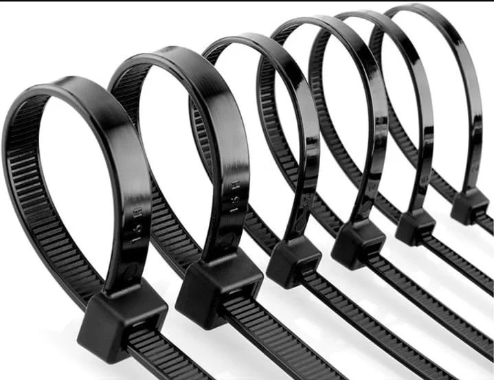 550x7.6mm Black Cable Tie - Application: For Bundling Wires