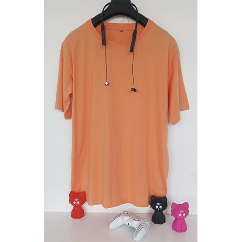 180 Gsm Men Cotton T Shirt - Color: Orange