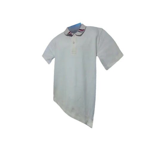 150 Gsm Men Cotton Polo T Shirt - Color: White