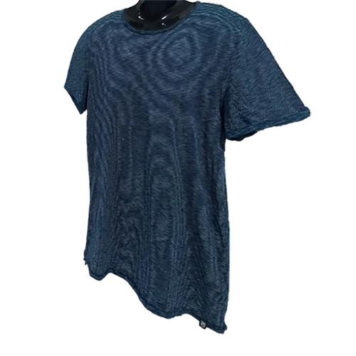 Blue Men Cotton T Shirt