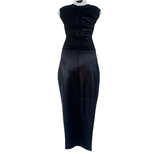 Ladies Party Wear Dress - Color: Black