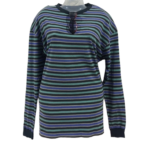 180 Gsm Ladies Cotton Striped T Shirt - Color: Multicolor