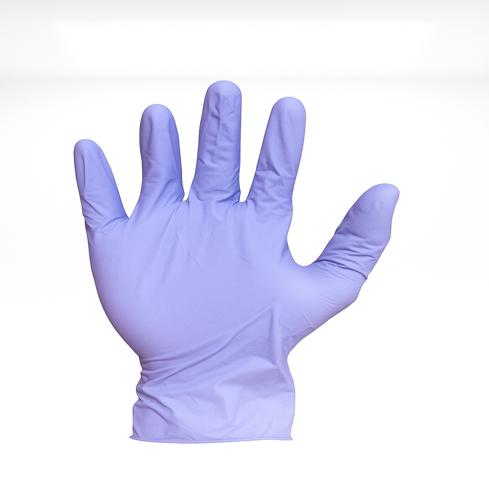 Nitrile Rubber Gloves - Color: Blue / Purple