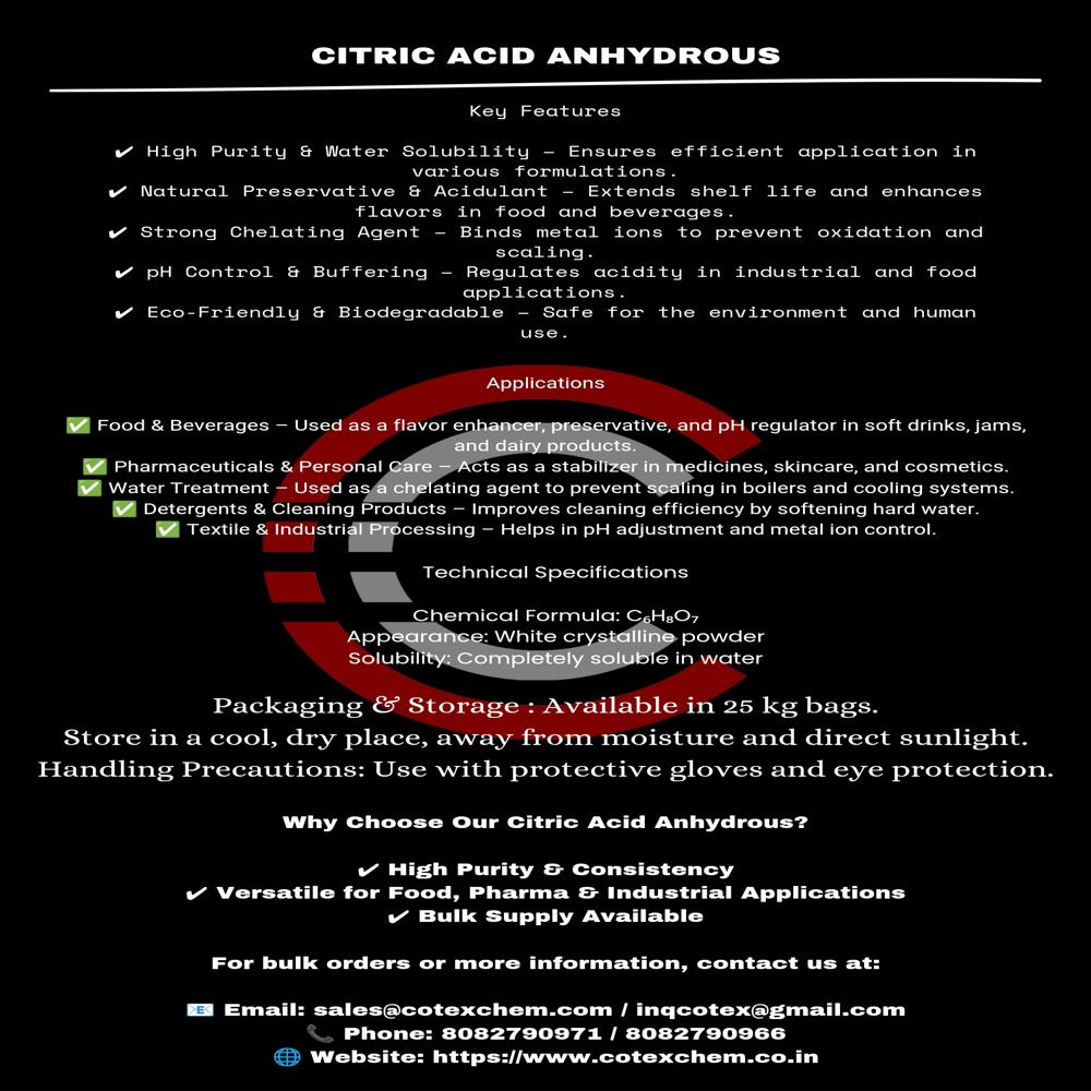 Citric Acid Anhydrous