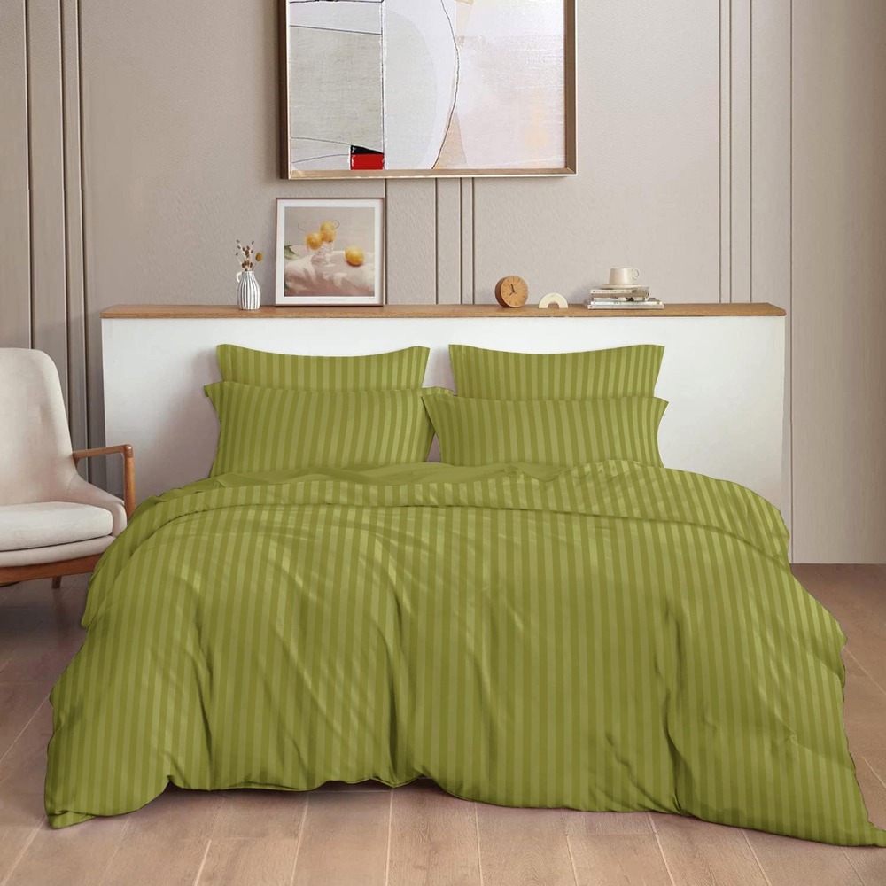 Hotel Stripe Bedsheet - Color: White