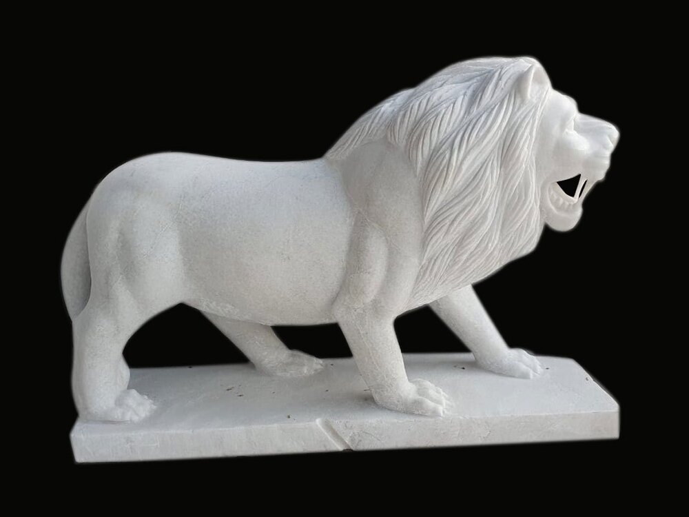 Marble Lion Statue