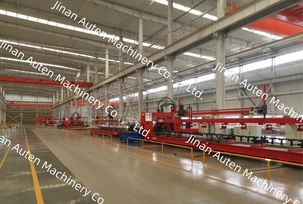 Full Automatic CNC Truck Beam Flat Plate Hole Punching Machine Line