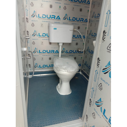 Portable Toilet Cabins - Color: Gray