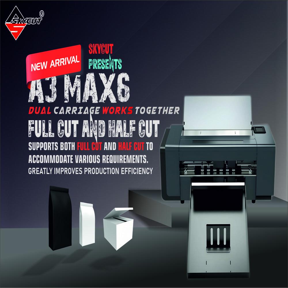 A3 Max 6 High Speed Dual Carriage Auto Feeder - Color: Black