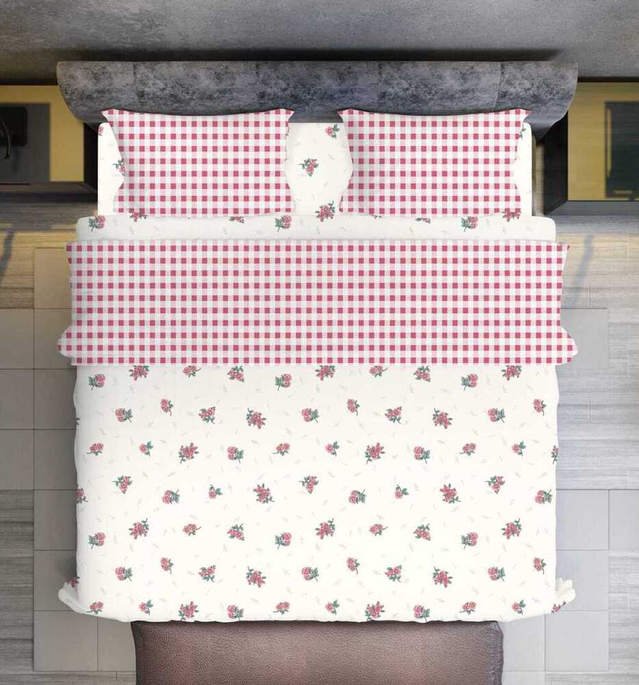 King Size Double Bedsheet - Color: Multicolor