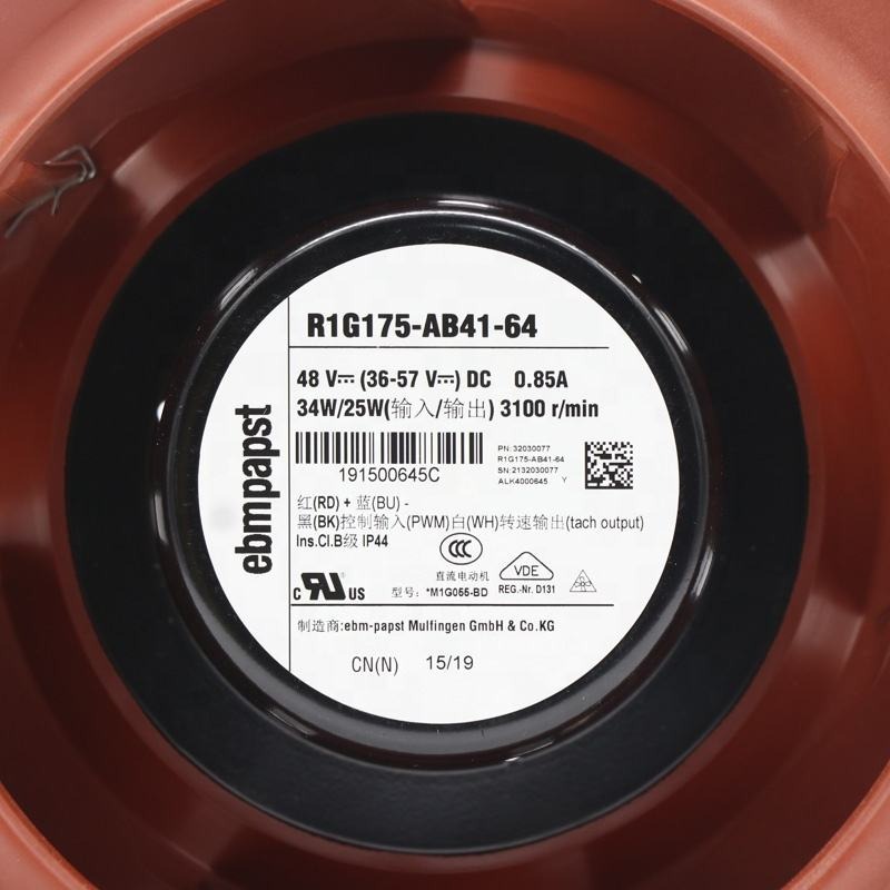 ebmpapst R1G175-AB41-64 48V DC 34W 3100RPM huawei Air Blower Telecommunication Cabinet Air Purifier Centrifugal Cooling Fan