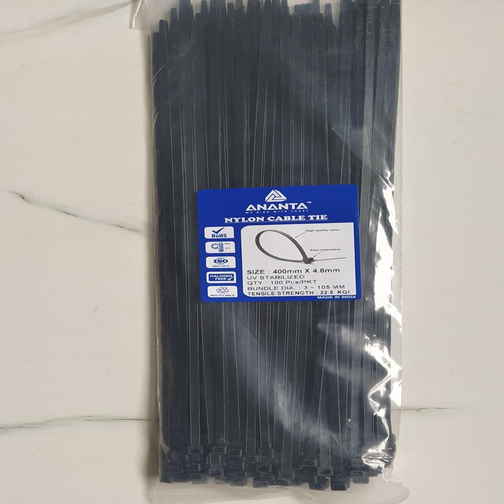 450*4.8MM WHITE NYLON CABLE TIES