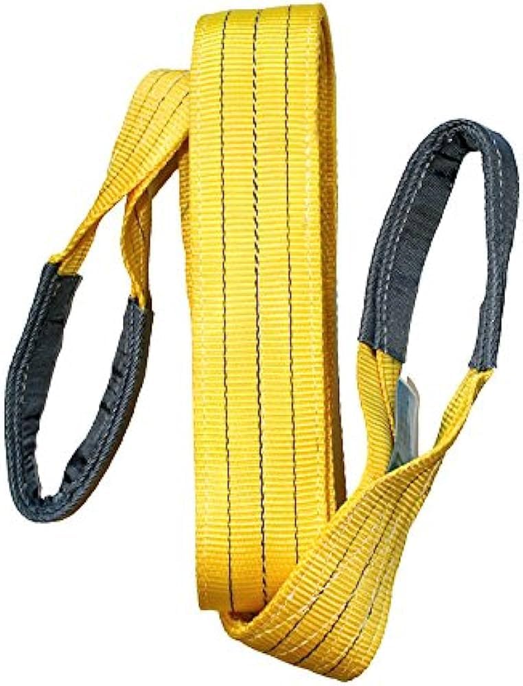 Polyester Flat Sling Belt - Color: Yellow