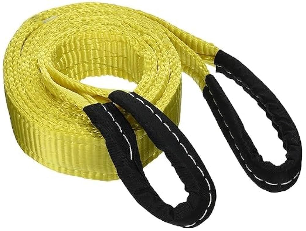 Polyester Flat Sling Belt - Color: Yellow