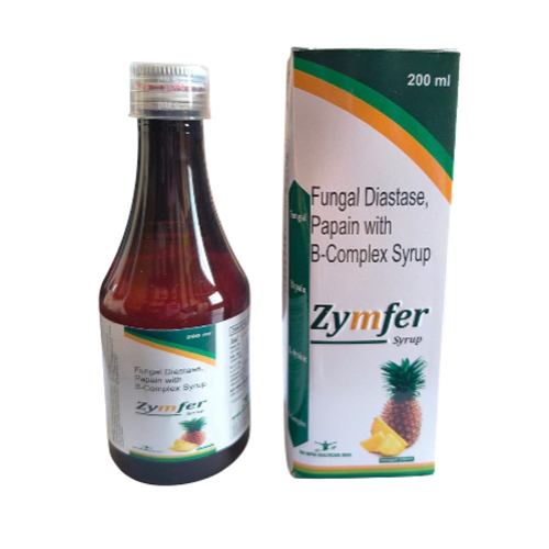 200Ml Fungal Diastase Papain With B Complex Syrup/ Enzyme Syrup (Zymfer Syrup) - Drug Type: General Medicines