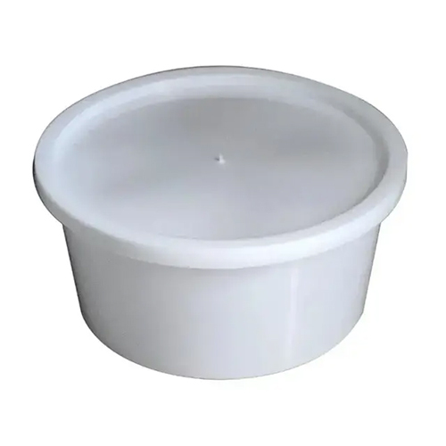 500Ml White Plastic Container With Lid For Delivery Storage Fridge - Application: Event And Party Supplies