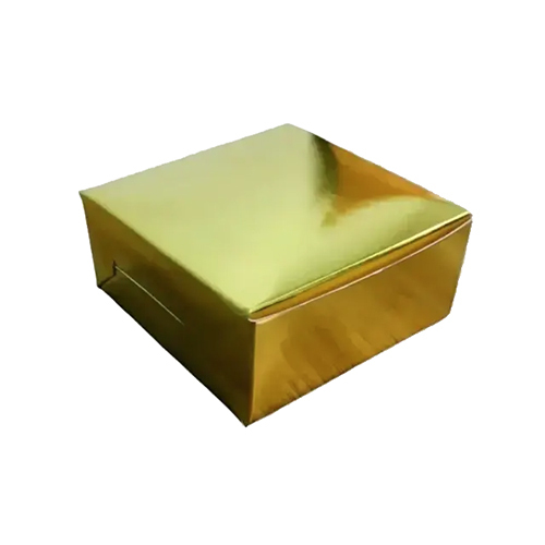 Golden Color Rectangular Packaging Box for Laddu Chocolates Sweets and Takeaway