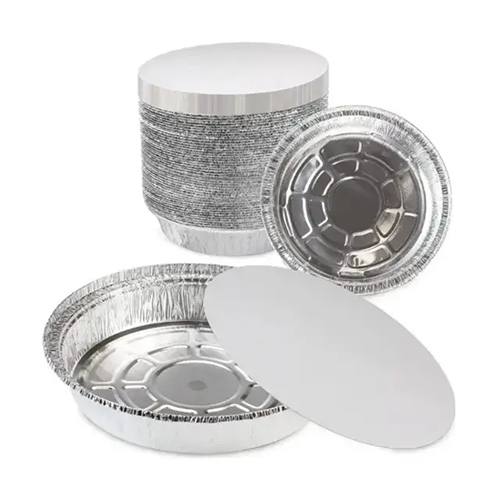 450ml Round Aluminium Container with Lid