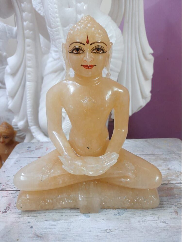 MARBLE SPATHIK JAIN STATUE