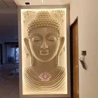 Buddha Mural - Color: Brown