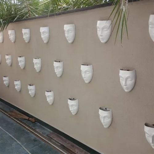 Wall Hanging Face Plantery (Set Of 10 )