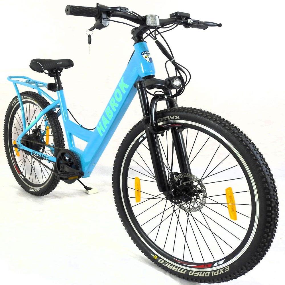 HBK-SE-02 STEEL E-BIKE LADIES 27.5T, SINGLE SPEED, BATTERY 7.8AH