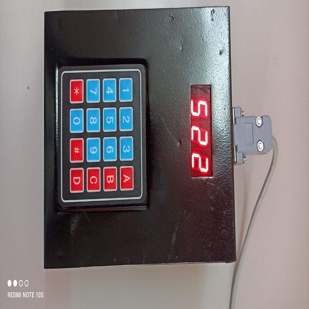 Token Number Display (Red Color)