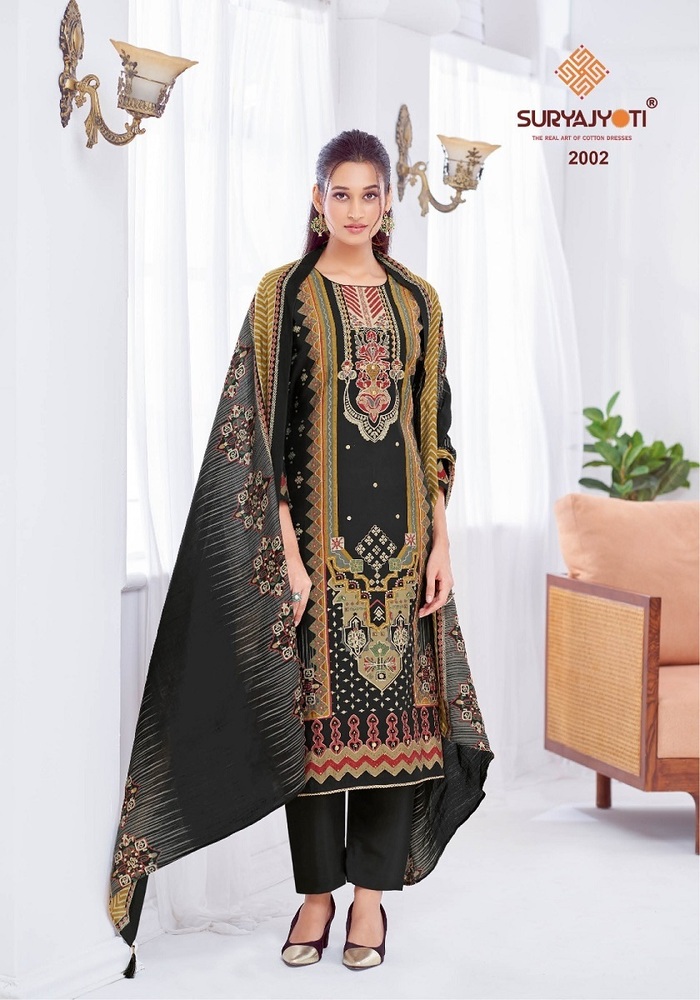 Suryajyoti Kimora Vol-2 A Dress Material - Color: Multicolor