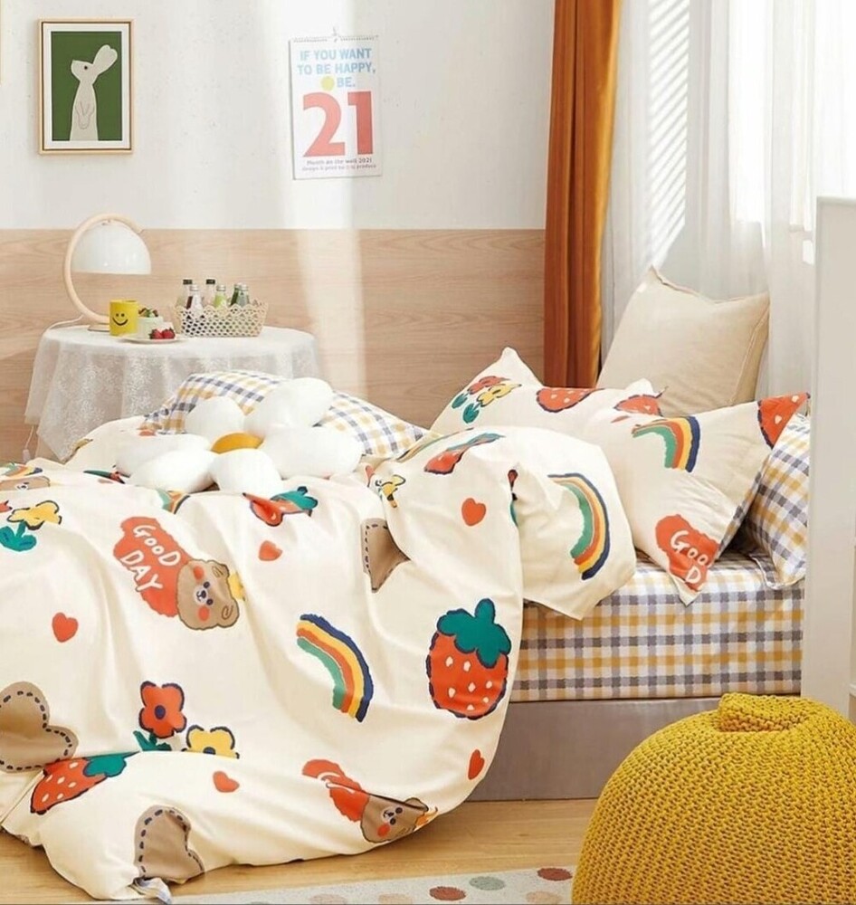 Kids Double Bed Bedsheet Set