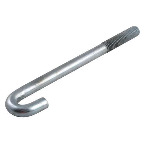 Mild Steel J Shape Foundation Bolt