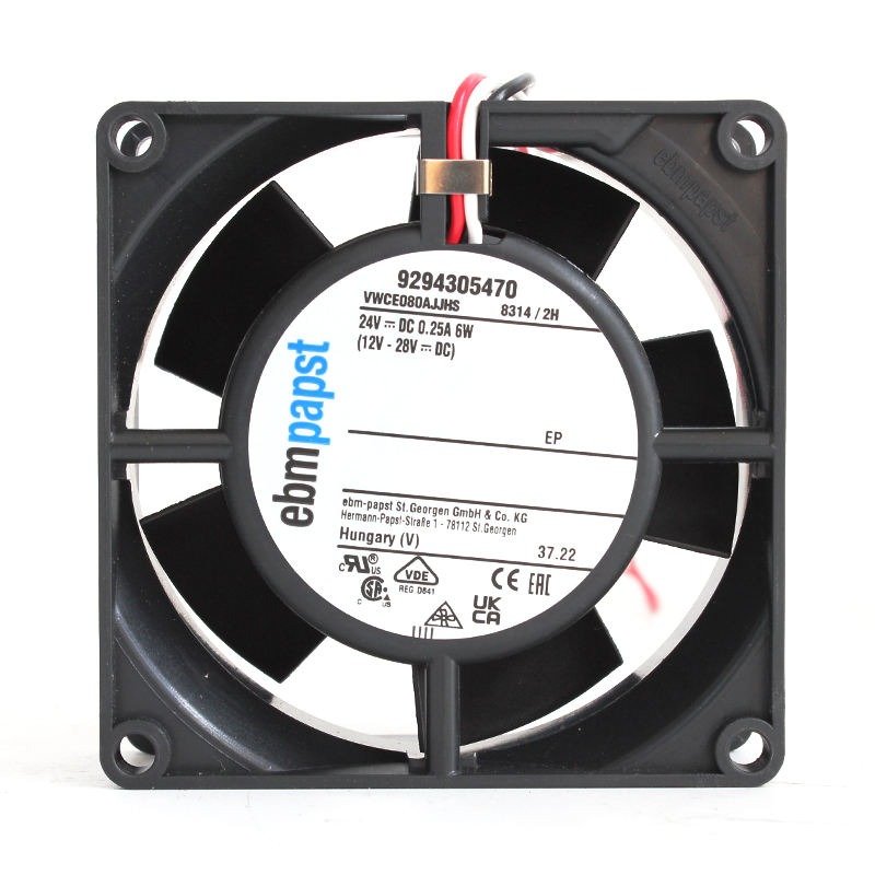 EBM PAPST 8314/2H Frequency Transformer Axial Flow Fans 8032 24V 6W 8314/2H Ebm Axial Fan 24 Volt Dc Axial Fan Motor for ebmpapst