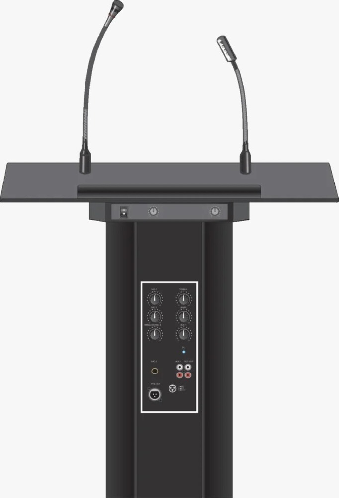 Metallic Digital Podium with Audio System for Smart Lecture Solution