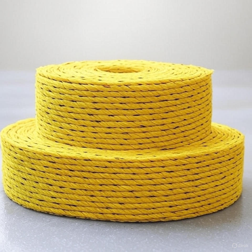 10 Mm Polypropylene Rope - Color: Yellow