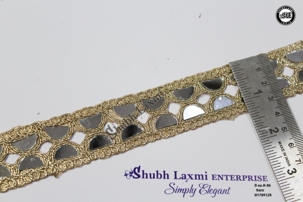 Golden Colour Mirror Lace