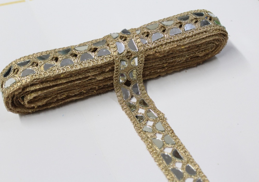 Golden Colour Mirror Lace