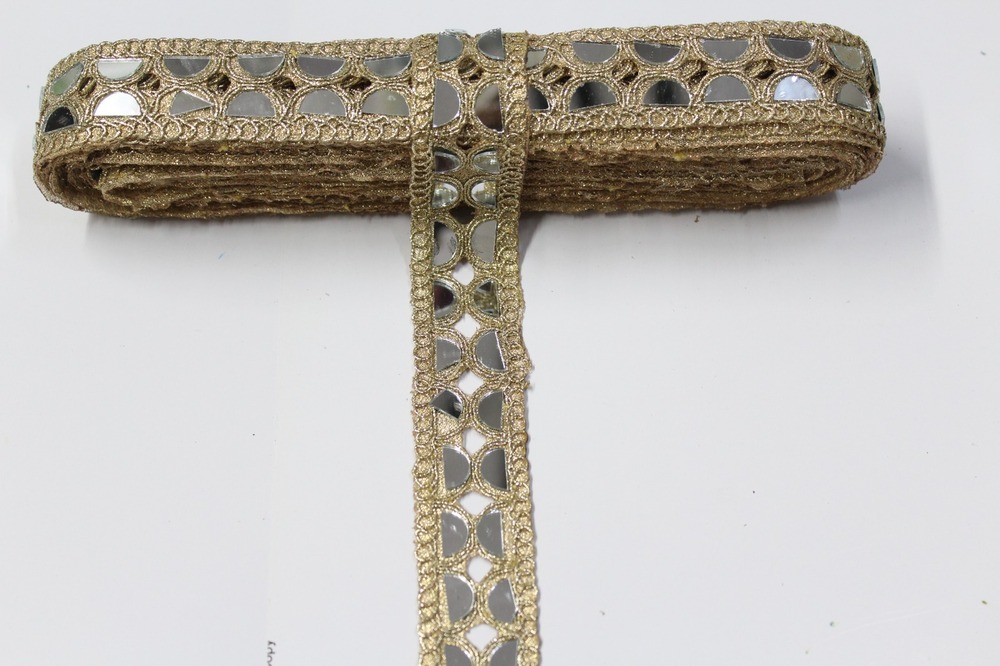 Golden Colour Mirror Lace