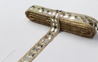 Golden Colour Mirror Lace