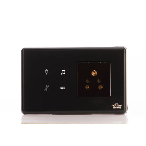 टच 4 स्विच 1 सॉकेट