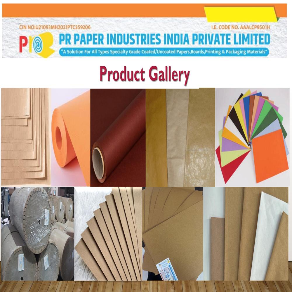 Semi Virgin MG Kraft Paper - 100% Recycled, Water Resistant, Durable, Versatile for Packaging and Printing Needs