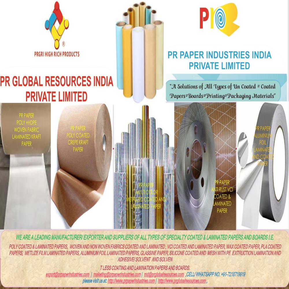 Pe Coated Paper - Color: Brown
