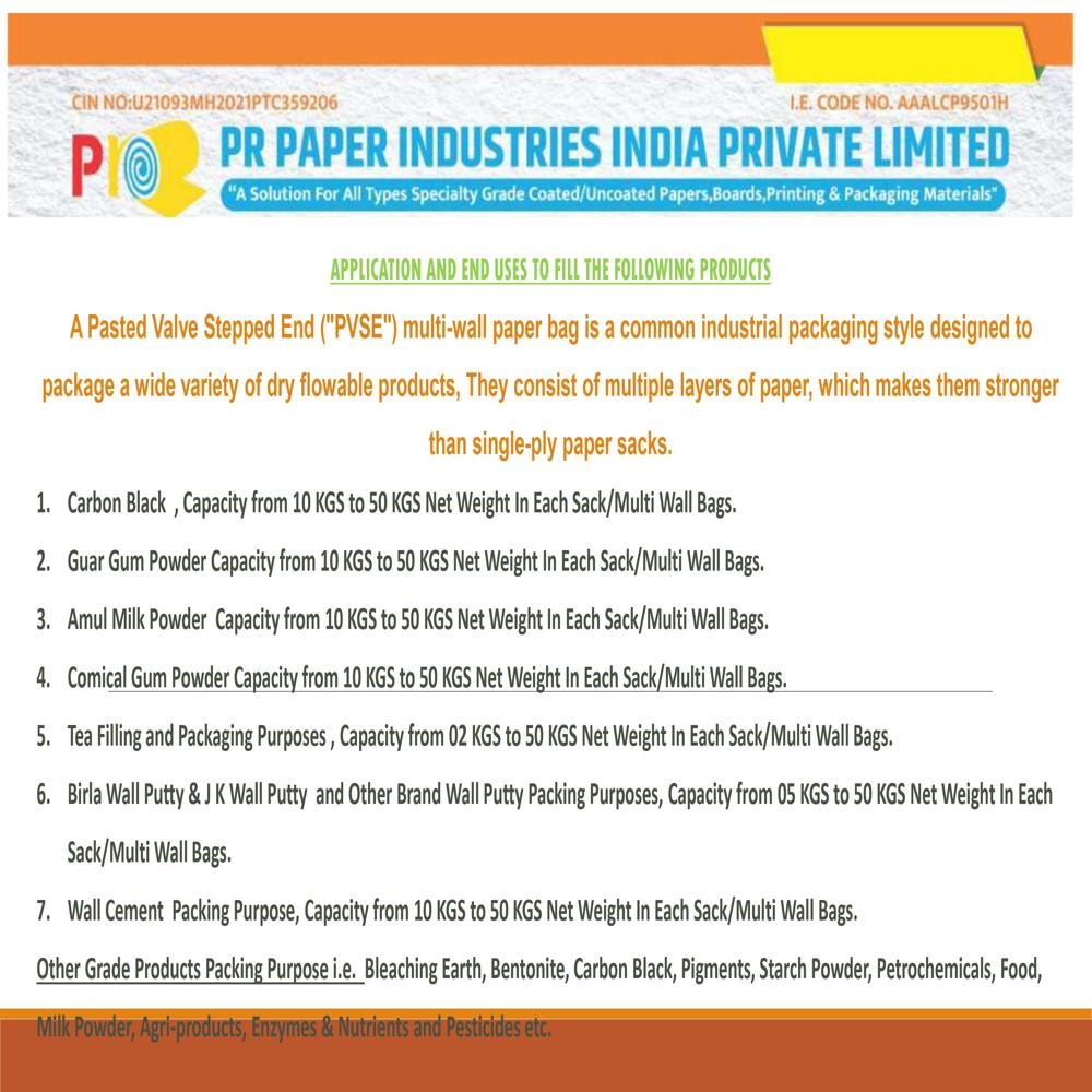 Cement Paper Sack Bag - Color: White