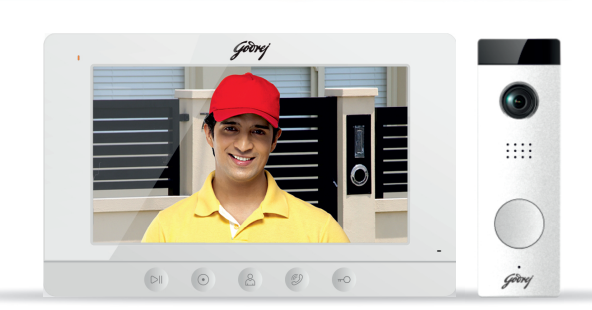 Godrej Video Door Phone (Seethru 7 Pro) - Color: White
