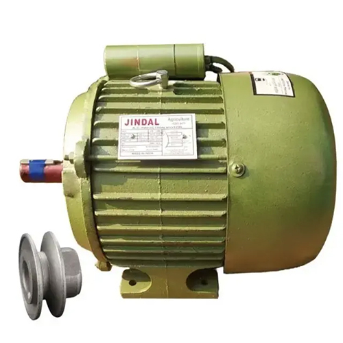 Jindal 3 Hp 1440 RPM Foot Mounted Single Phase Copper Winding AC Induction Motor With 3 inch Pulley