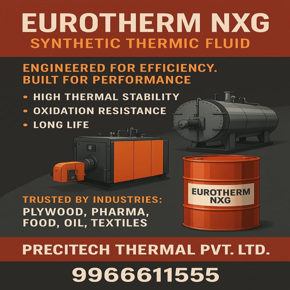 Thermal Fluid Heater - Mild Steel, Custom Dimensions, Blue-grey | 3 Pass Heat Exchanger, Automatic Controls, Oil/gas Fuel